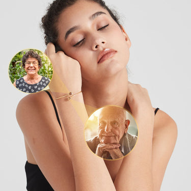 Double Photo Bangle - Personalised Bracelet - Photo Bracelet - Picture Bracelet - Womens Bracelet Bracelet Brother & Sisters